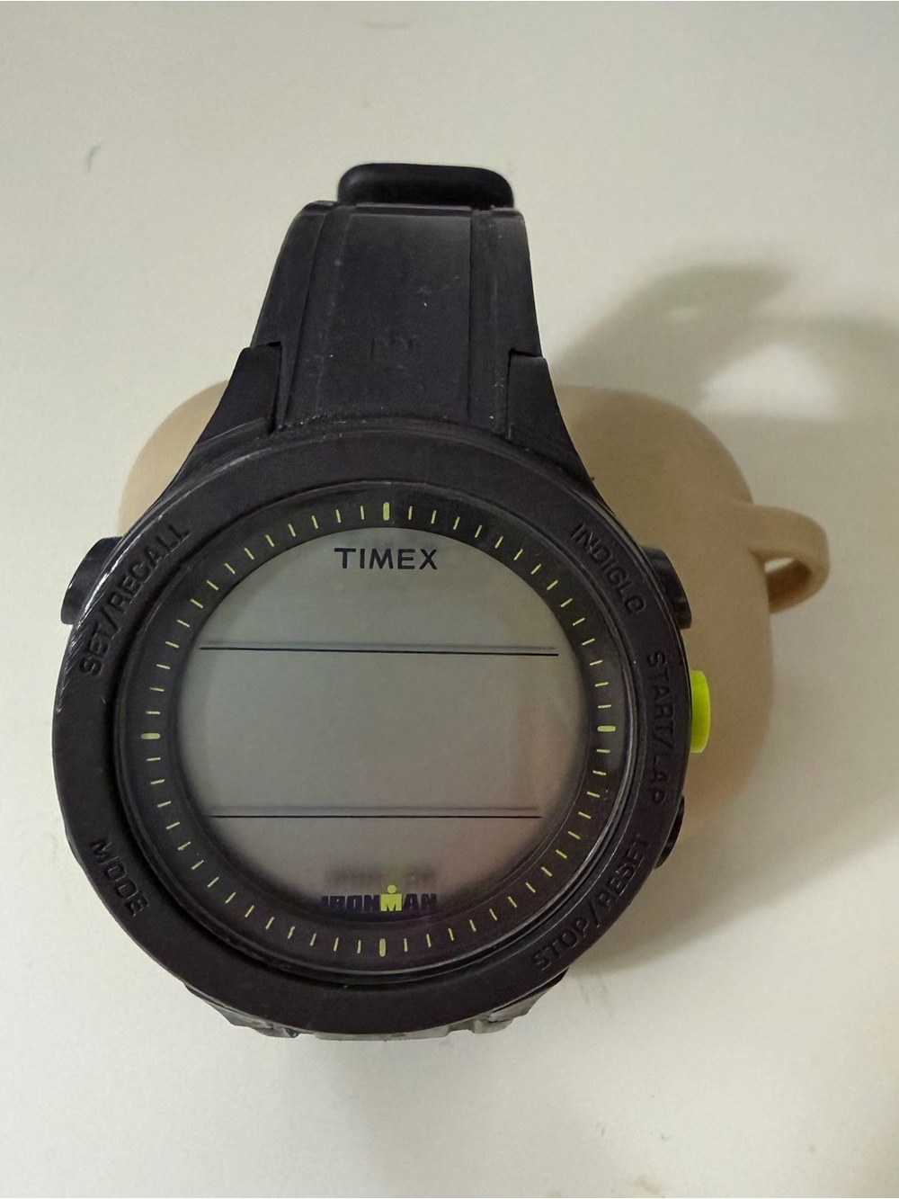 Timex Black Digital Sports Watch with Lime Accent